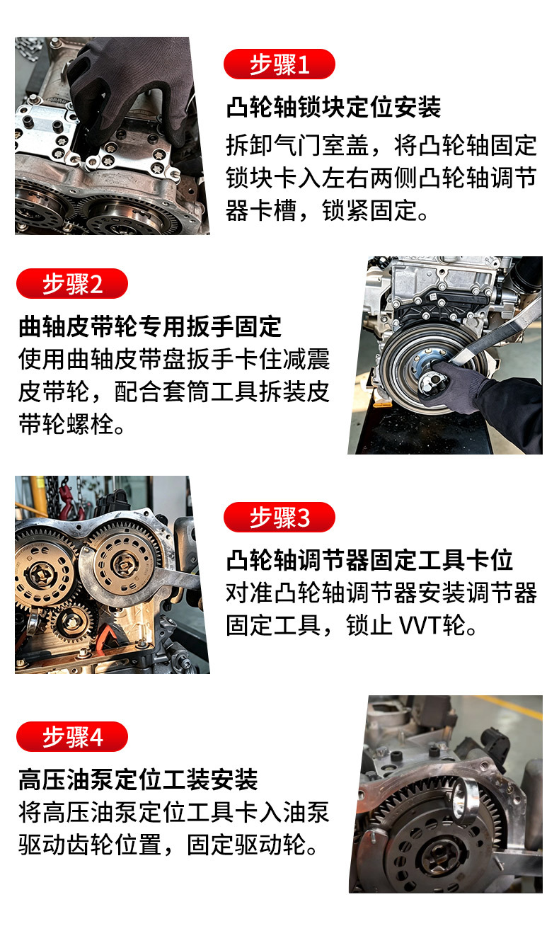 Mercedes-Benz M254/256 timing tool for inline four-cylinder and six-cylinder 1.5T/2.0T/3.0T engines