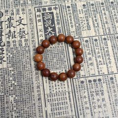 道家用品雷擊棗木佛珠手串15mm15顆男女士手串老料深色手工小孔