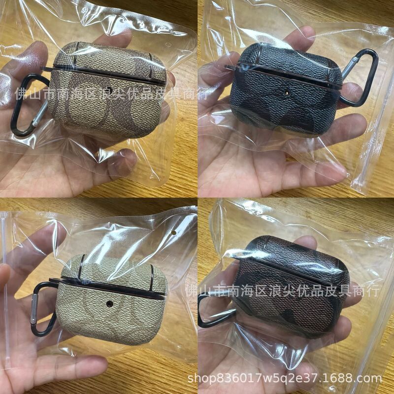 Suitable for Apple AirPods 1/2 Generation New 3Rd Generation Bluetooth Headset Leather Case Protective Cover Mobile Phone Protective Case Pro Case