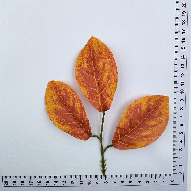 メーカー卸売りシミュレーション緑植シミュレーション春ユーカリ木の葉シルク印刷葉矢印付き三叉ユーカリ木の葉|undefined