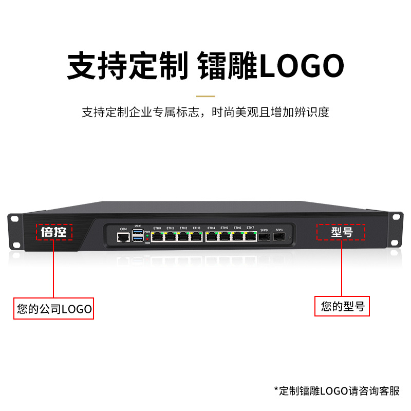 倍控 8-port optical port 1U rack-mounted I5I 7-second opening Freelander IPTV host Gigabit multi-WAN/CentO