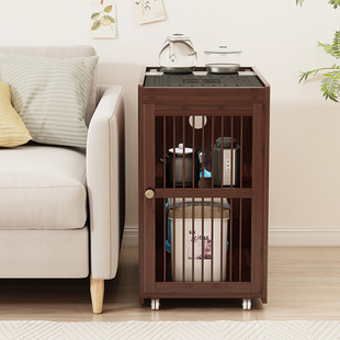♔ Sofa Side Table, Tea Cabinet, Household Tea Table, Kettle, Integrated Tea Table, Side Cabinet, Simple Tea Table, Removable Tea Table