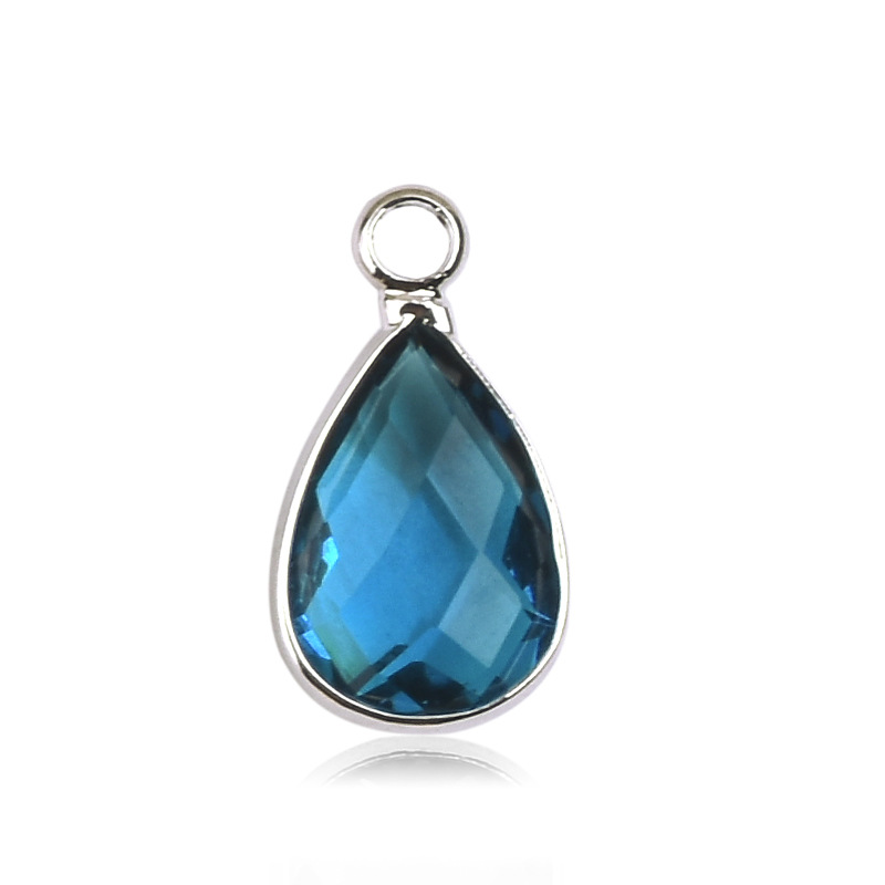 1g Weight Pendant Jewelry Making Type 8 * 14mm Jewelry Making Size Glass, Birthstone Inlay Material DIY Jewelry Accessories Classification 1 Piece Quantity Copper Material Water Droplets Pattern Inlay Design Casual, Simple Style Style 1 Piece 8 * 14mm Copper Glass Birthstone Water Droplets Pendant 7