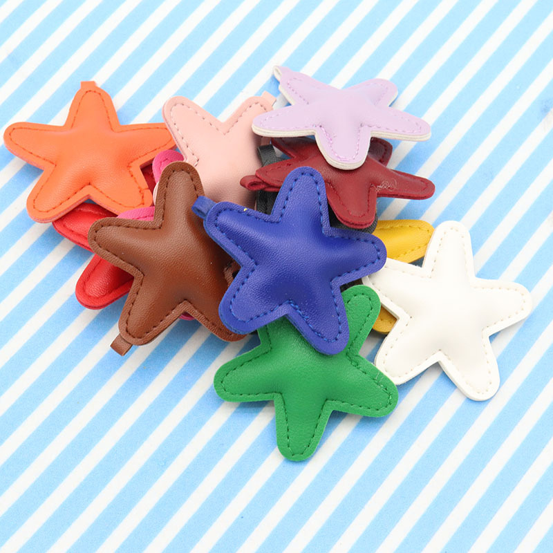 Leather Color Five-pointed Star Airbag with Pendant Five-pointed Star Keychain Bag Accessories Accessories Accessories Accessories A1-8