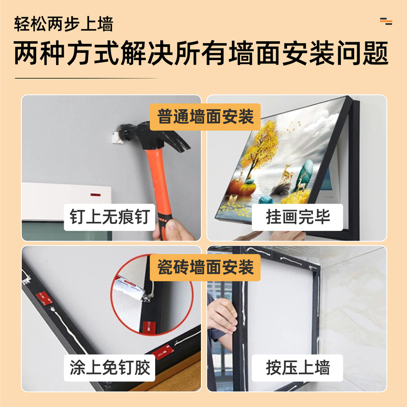 柿柿如意电表箱装饰画免打孔信号箱配电箱盖板餐厅电闸箱遮挡挂画|undefined