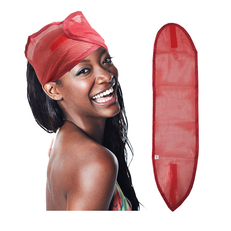 Diseño de malla de Venta caliente africano fresco y cómodo monocromo hombres y mujeres diadema deportiva Banda de Velcro popular europea y americana