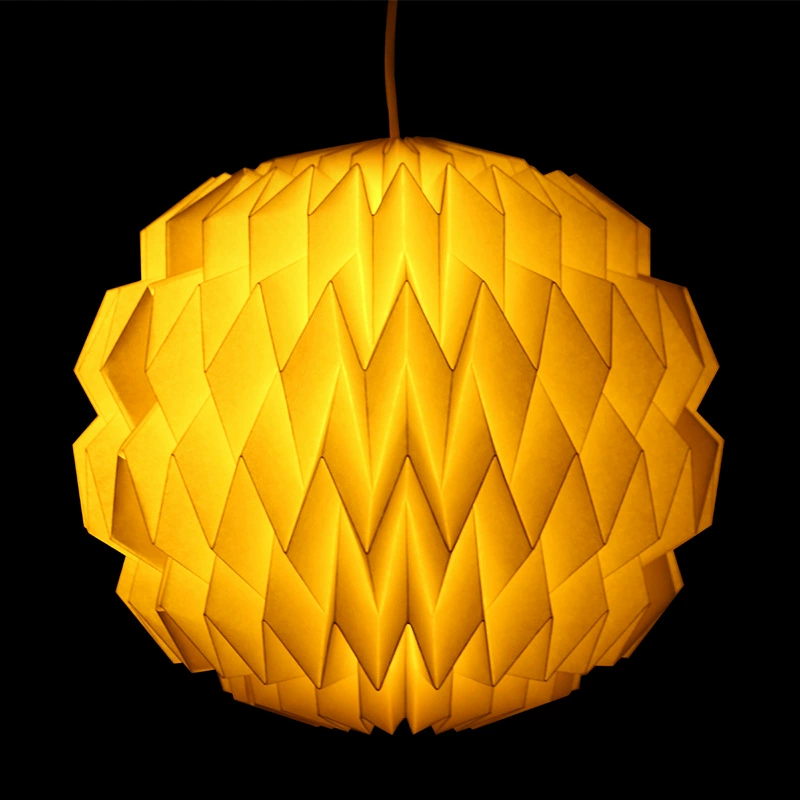 Производители делают по мере необходимости оригами настольная лампа Алмазная лампа DIY абажур дома DIY Геометрическая лампа оригами фонарь