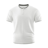 ZH8102-D男女同款潮牌拼接时尚通勤假两件亨利领针织短袖T恤，男装针织衫/毛衣，星座614