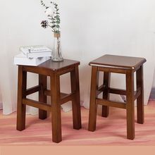 厂价直销实木方凳家用凳快餐店凳木板凳四方木凳原木椅子学生木凳