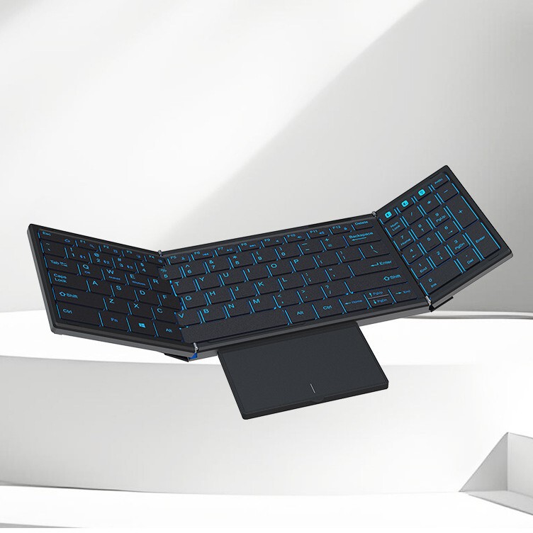 Touch Dual-Mode 70% off Stack Keyboard Bluetooth Mobile Phone Tablet Digital Keyboard Universal Magnetic Folding Keyboard