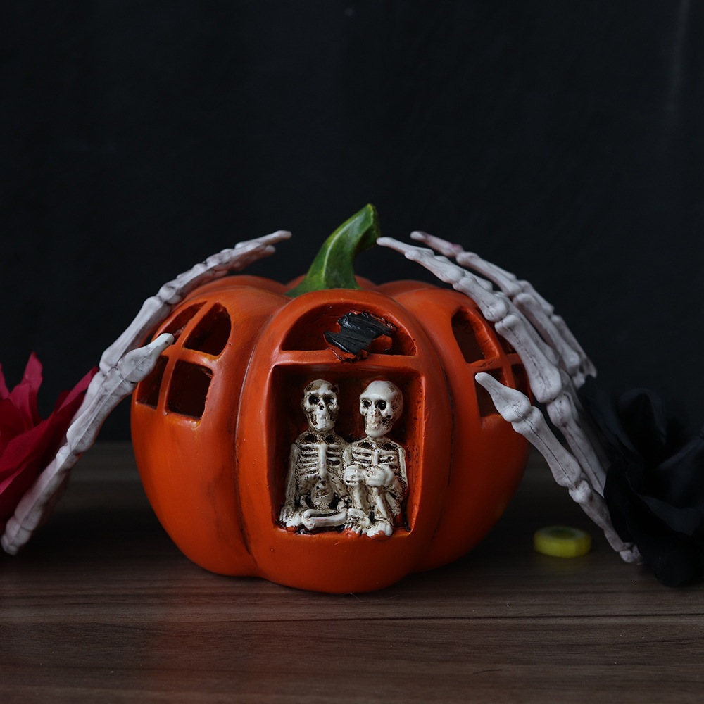 Halloween esqueleto de horrores esqueleto accesorios diseño de sitio de horrores esqueleto correa de flores de plástico fantasma colgante colgante