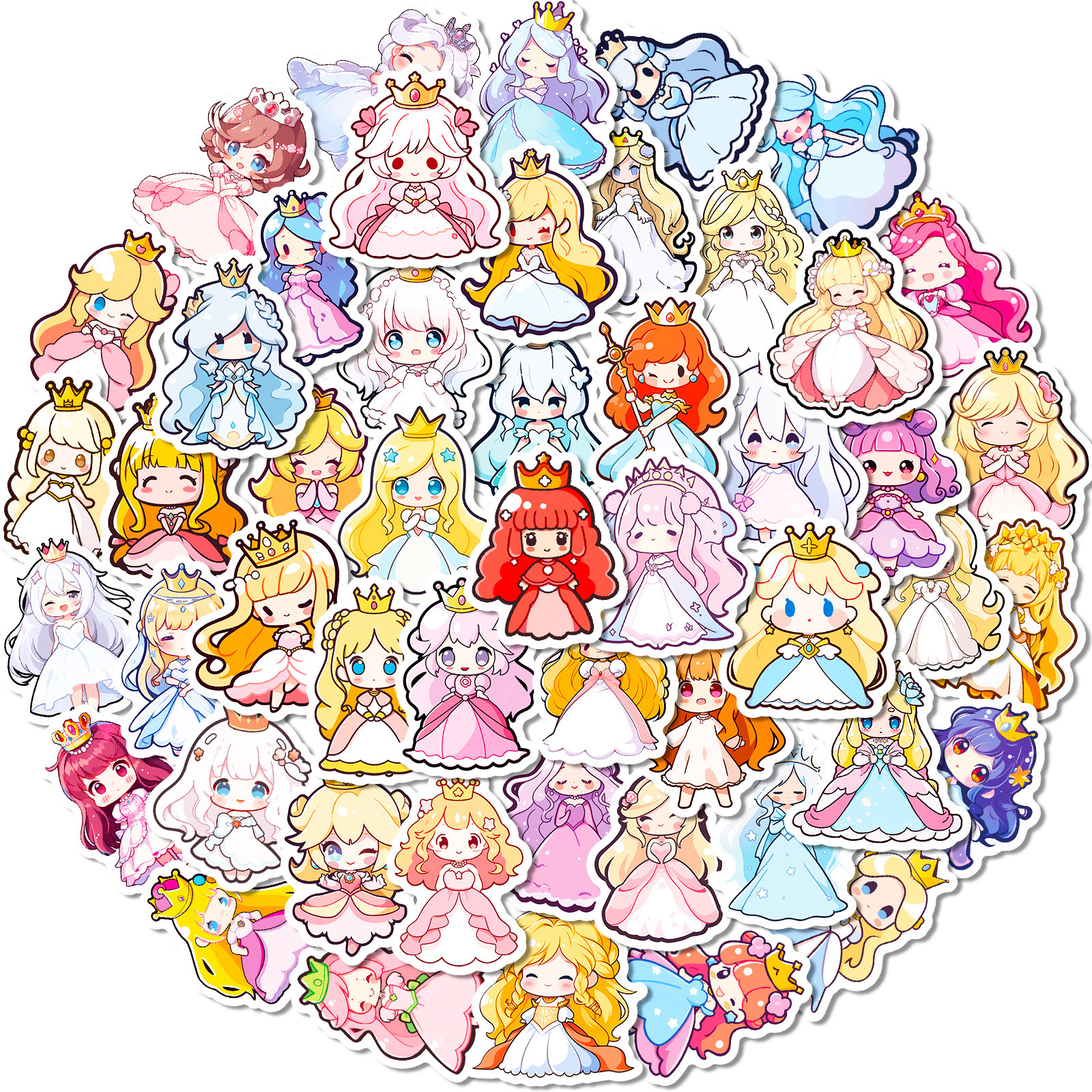 50 unidades de pegatinas de estilo múltiple tienda transfronteriza caliente personalizada DIY pegatinas decorativas unicornio pegatinas impermeables