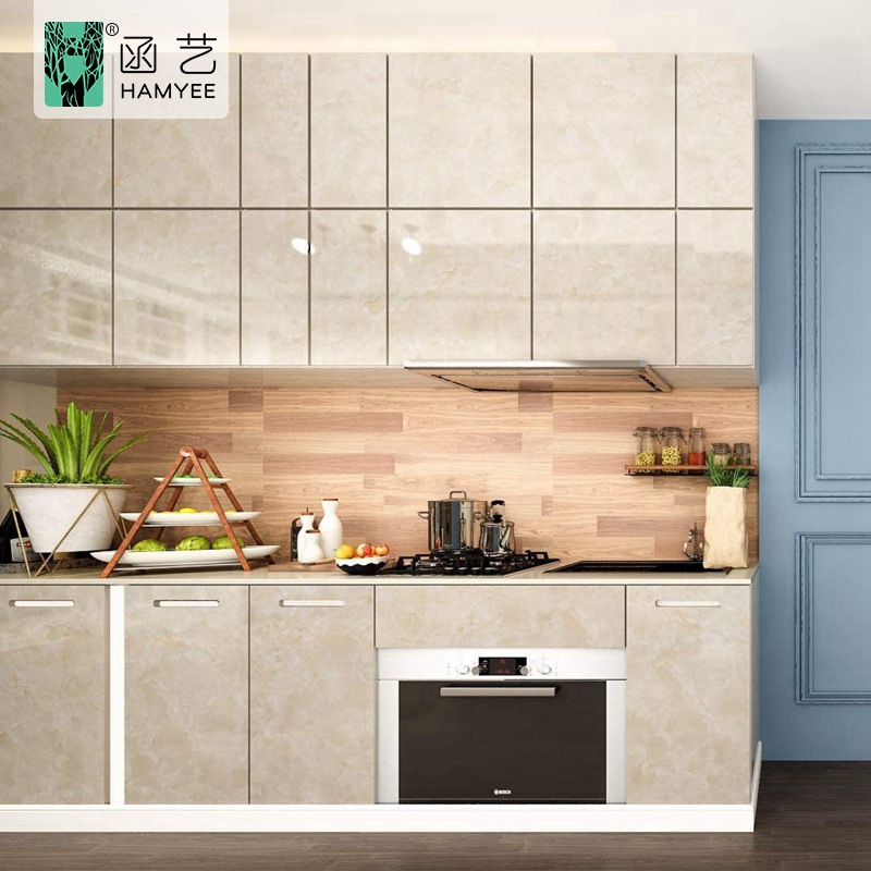 Self-adhesive cross-border thickened marble wallpaper wholesale TV background wall pvc wallpaper self-adhesive waterproof living room wall stickers