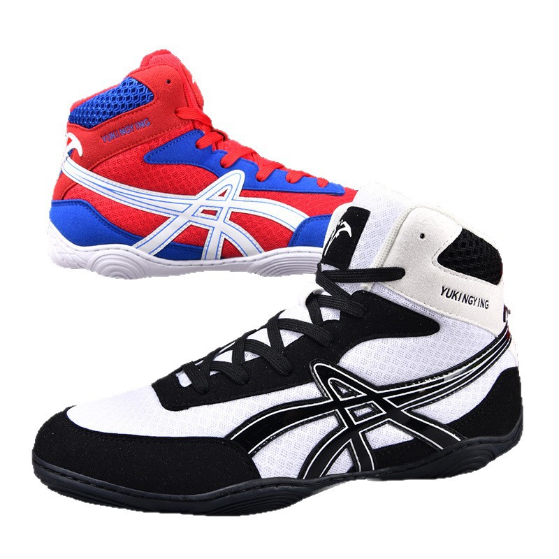 Nuevos zapatos de sanda transpirables, zapatos de boxeo masculinos de moda, zapatos de lucha libre, zapatos de entrenamiento en interiores