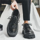 Cross-border Brock Leather Shoes Men's Shoes Summer Dress Business Casual British Black Youth Sports Soft Face Increased