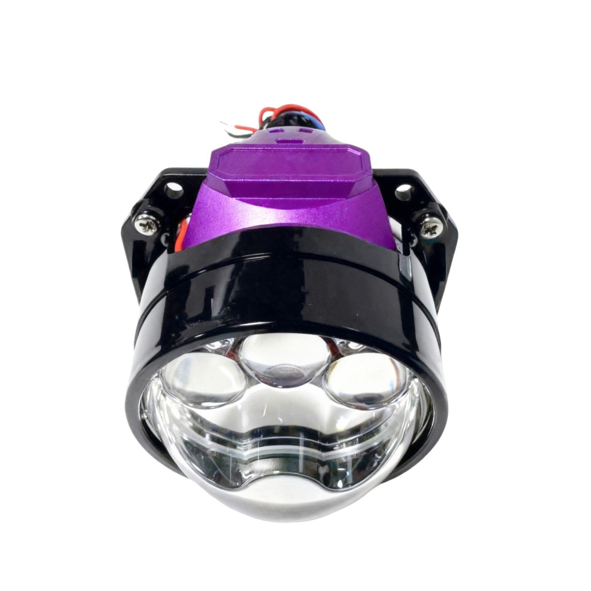 Nueva venta caliente de automóviles led faro I4H tres lentes LED directas de 2,5 pulgadas láser lente de faro cercano en uno image 4