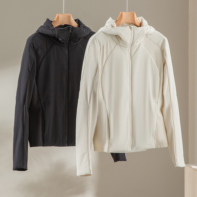 Outdoor sports cotton jacket, warm, hooded, stand-up collar, stretchy, slimming, casual jacket for women, autumn and winter women's clothing Outdoor sports cotton jacket, warm, hooded, stand-up collar, stretchy, slimming, casual jacket for women, autumn and winter women's clothing