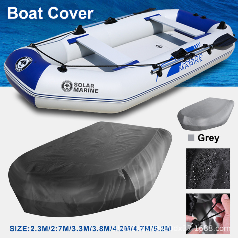 [Thickened 420D] Waterproof, Dustproof, and Inflatable Boat Cover, Rubber Boat Protective Cover, Small Boat Fishing Kayak Cover