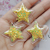 Transparent nail sequins PVC with bow, children's hair accessory