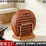 防烫加厚圆形木质碗垫
