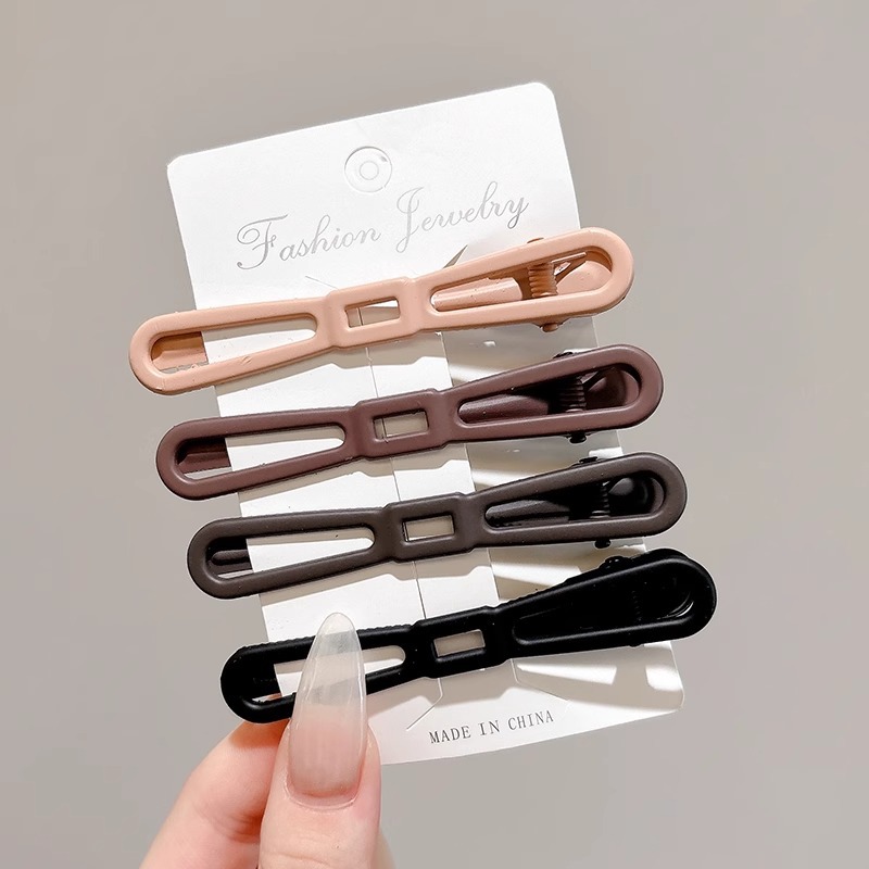 Clips de boca de pato bordes laterales bordes de cabello clips de mujer verano sin marcas clips de cabello maquillaje posicionamiento fijo clips de cabello tocado