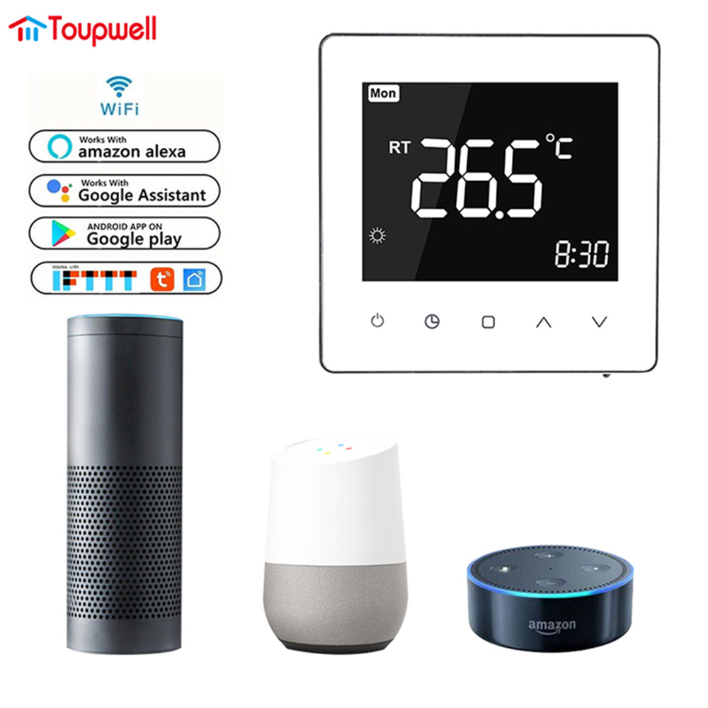 WIFI电加热温控器发热膜发热电缆供暖控制可编程控制恒温器智能