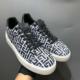 Balma*n巴尔蔓黑色字母徽标运动鞋115121低帮男鞋时尚厚底休闲鞋