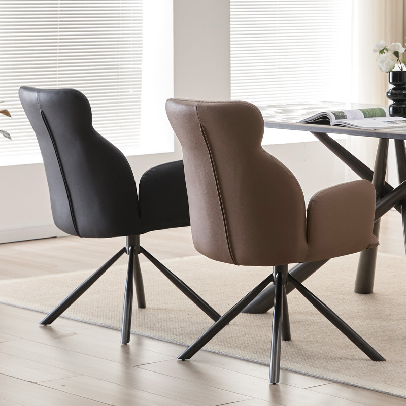 Silla de comedor de estilo europeo silla de oficina confortable 360 grados de respaldo giratorio de fábrica de suministro directo de silla giratoria de fábrica