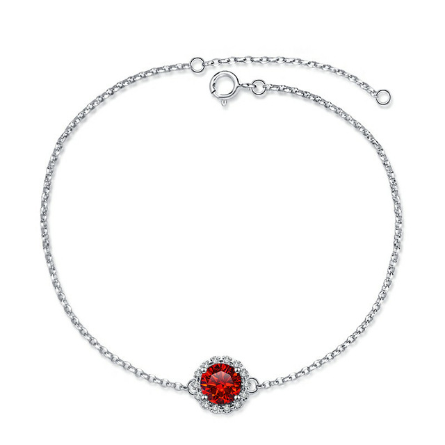 S925 joyería de plata estrella piedra grande y pequeña pulsera de moissanita mujer D color 1 quilate joyería en vivo fábrica al por mayor