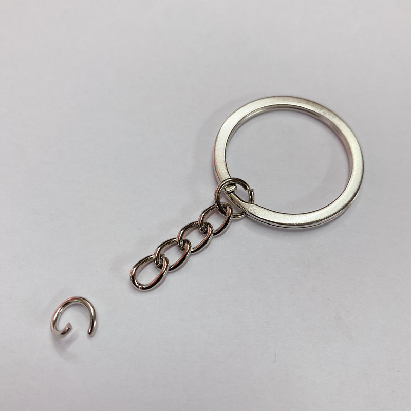 保色メッキ金属チェーンキーホルダー金物キーホルダーDIY創意掛け部品現物卸売り|undefined