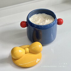 北欧风猪油灌陶瓷耐高温猪油罐 家用创意收纳罐多用途辣椒罐批发