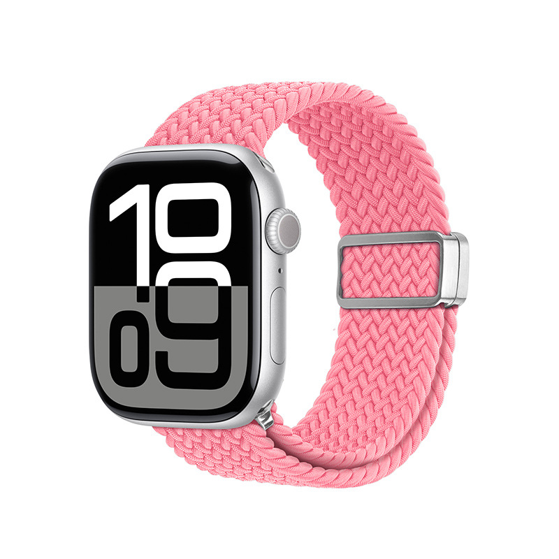 Correa elástica de manzana tejida de nailon para AppleWatch, hebilla de succión magnética, correa deportiva, venta al por mayor transfronteriza image 11