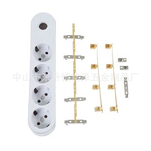 European, French and German Standard Power Strips and Sockets with Multiple Holes, Integrated Hardware and Copper Parts, Stamping Factory, Custom-Made Drawings and Samples