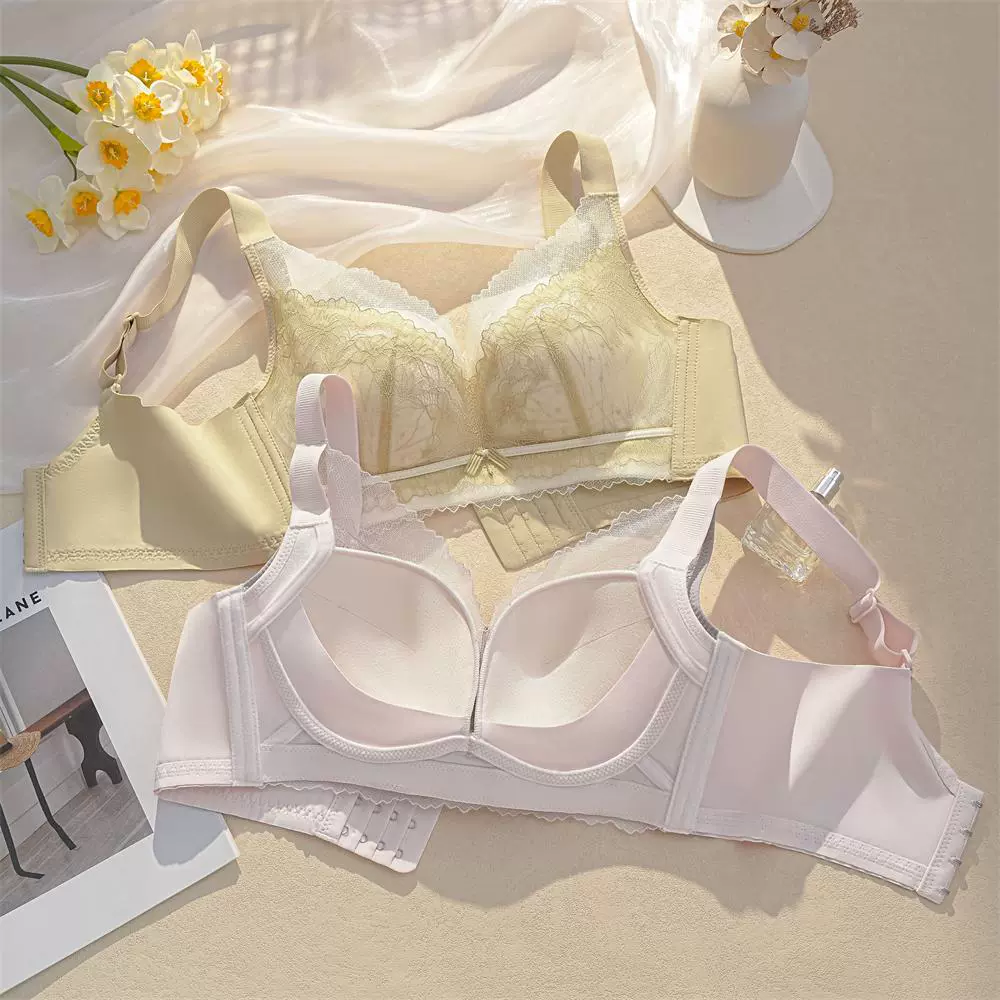 舒适文胸新品秋冬内衣大码显瘦大胸显小聚拢收副乳调整型上托内衣