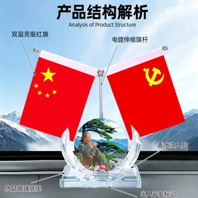 Great Leader Portrait Ornament: Car ornaments