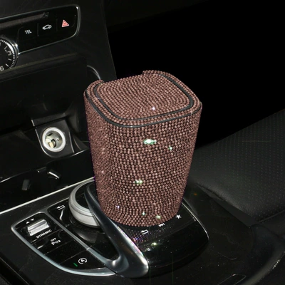 hanging car with lid — Car ashtray - ashtray-champagne-diamond