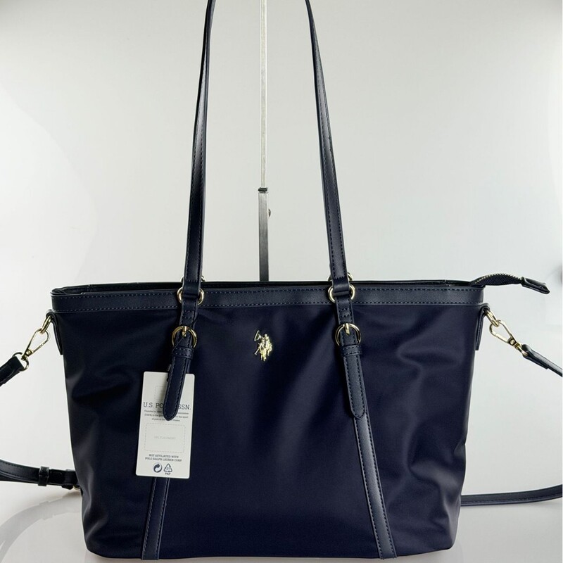 Cross-border new nylon polo tote bag, large capacity, suitable for commuting, can be carried by hand or worn as a shoulder bag, simple and versatile for shopping