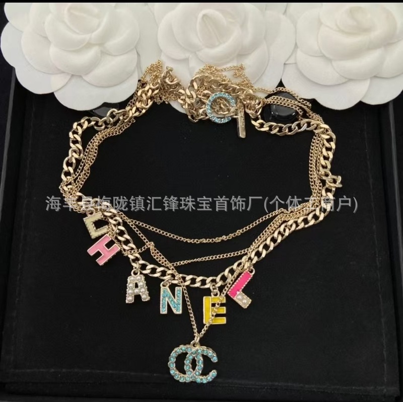 香奶奶爆款锁骨链女爱心多字母简约气质百搭显瘦ins风高级项链潮|undefined