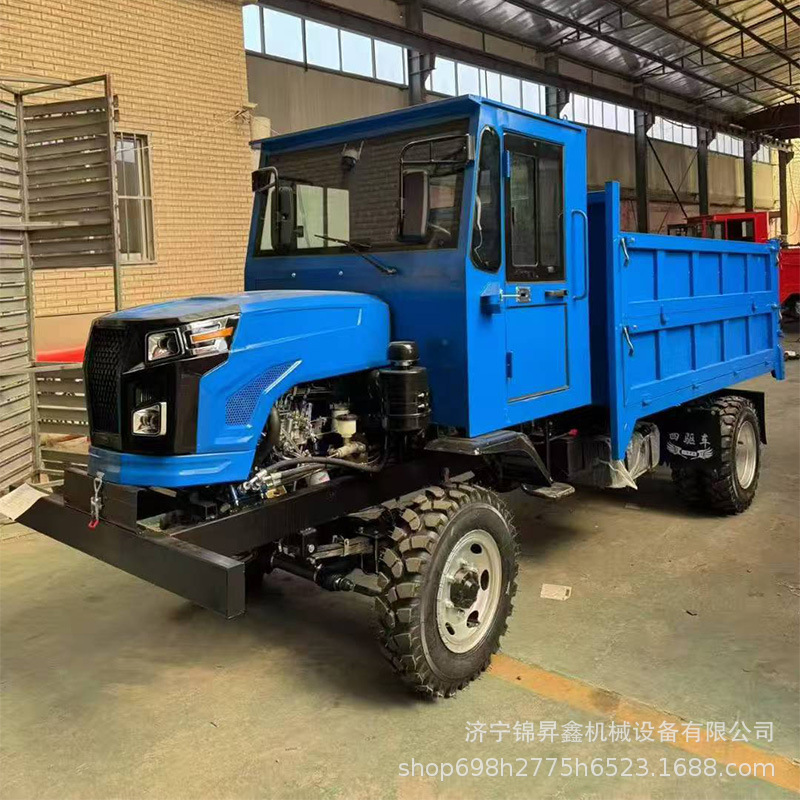 四驱四不像运输车农用柴油动力工地农田运输专用车双顶自卸搬运车