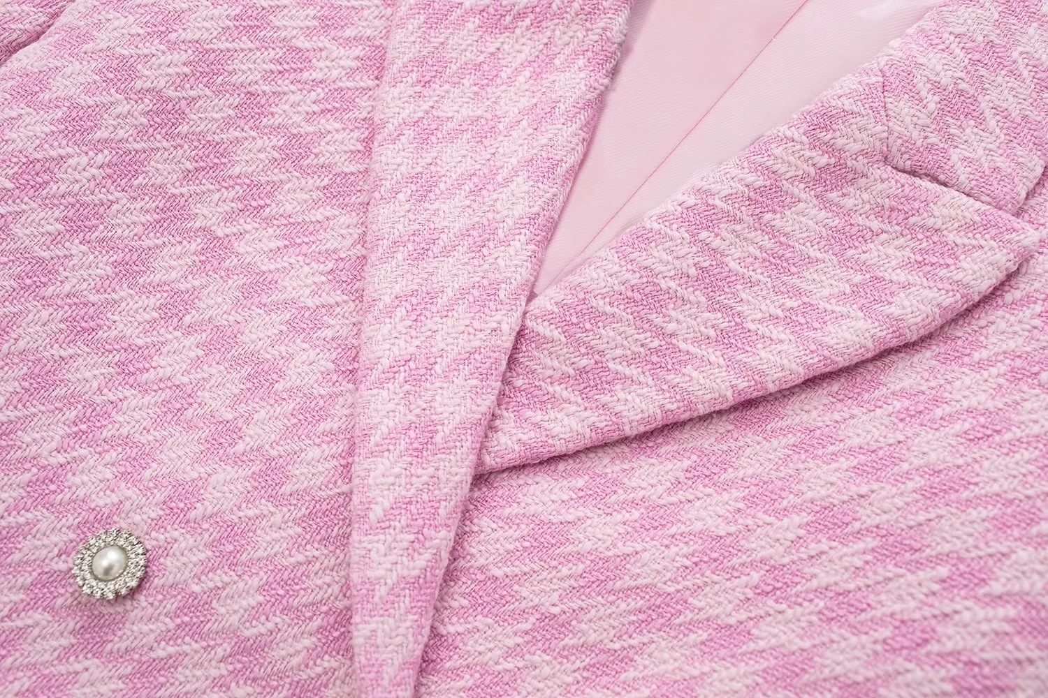 Title 9, Giacca da abito casual con trama pied de poule ...