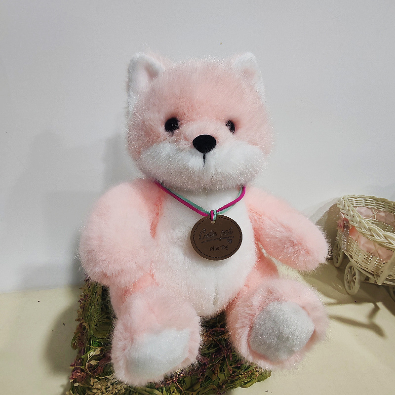 Peluche de animal del bosque realista y adorable: Perezoso, zorro, mapache. Juguete de peluche, muñeco, regalo, venta al por mayor.