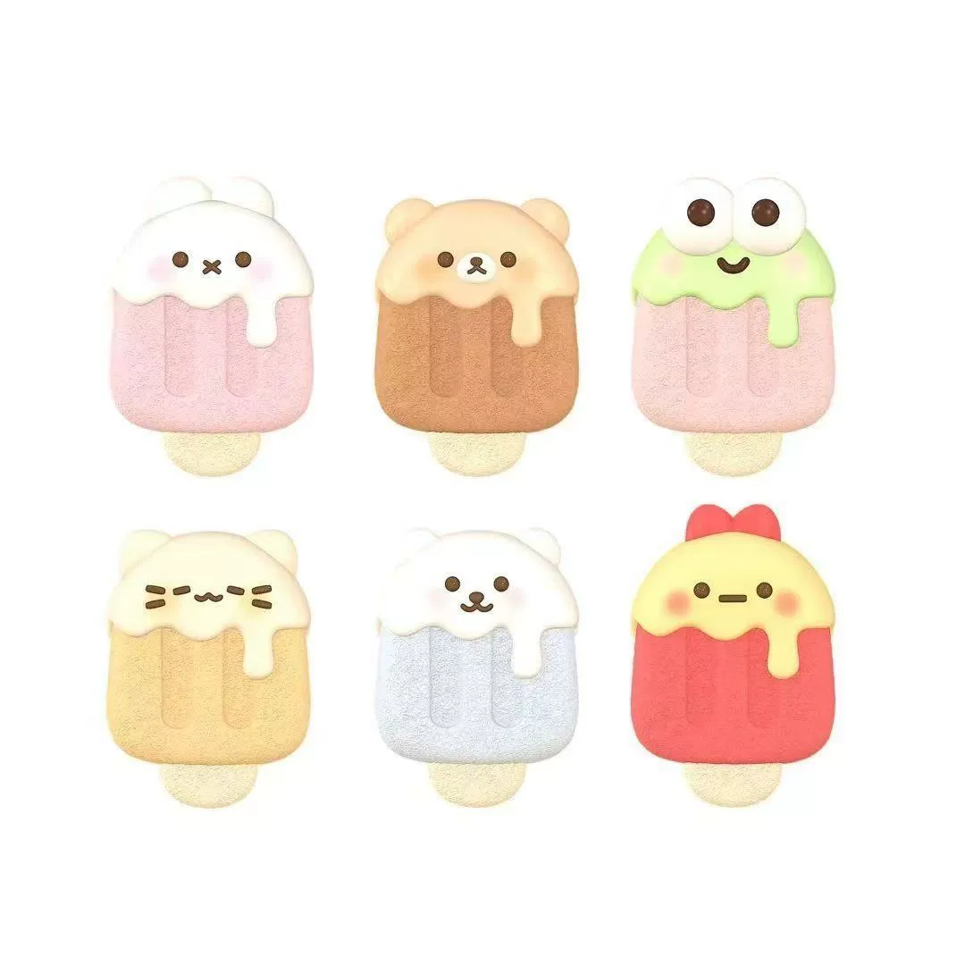 Серия мороженого с животными, силиконовая форма для помадки, шоколадное мыло, форма для выпечки, клей, гипсовая форма