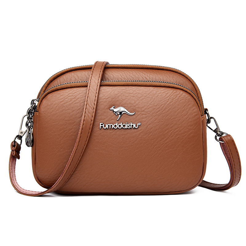 Comercio exterior transfronterizo bolso de madres de mediana edad nuevo bolso de hombro simple bolso casual de gran capacidad bolso de mujer de tres capas al por mayor