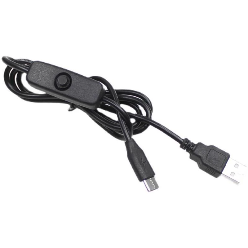 Блок питания для Raspberry Pi с USB-переключателем, кабель USB — micro USB с выключателем