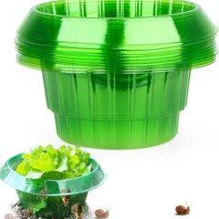 野菜はカタツムリの植木鉢のプラスチックの円形の厚い材質を防ぎます。