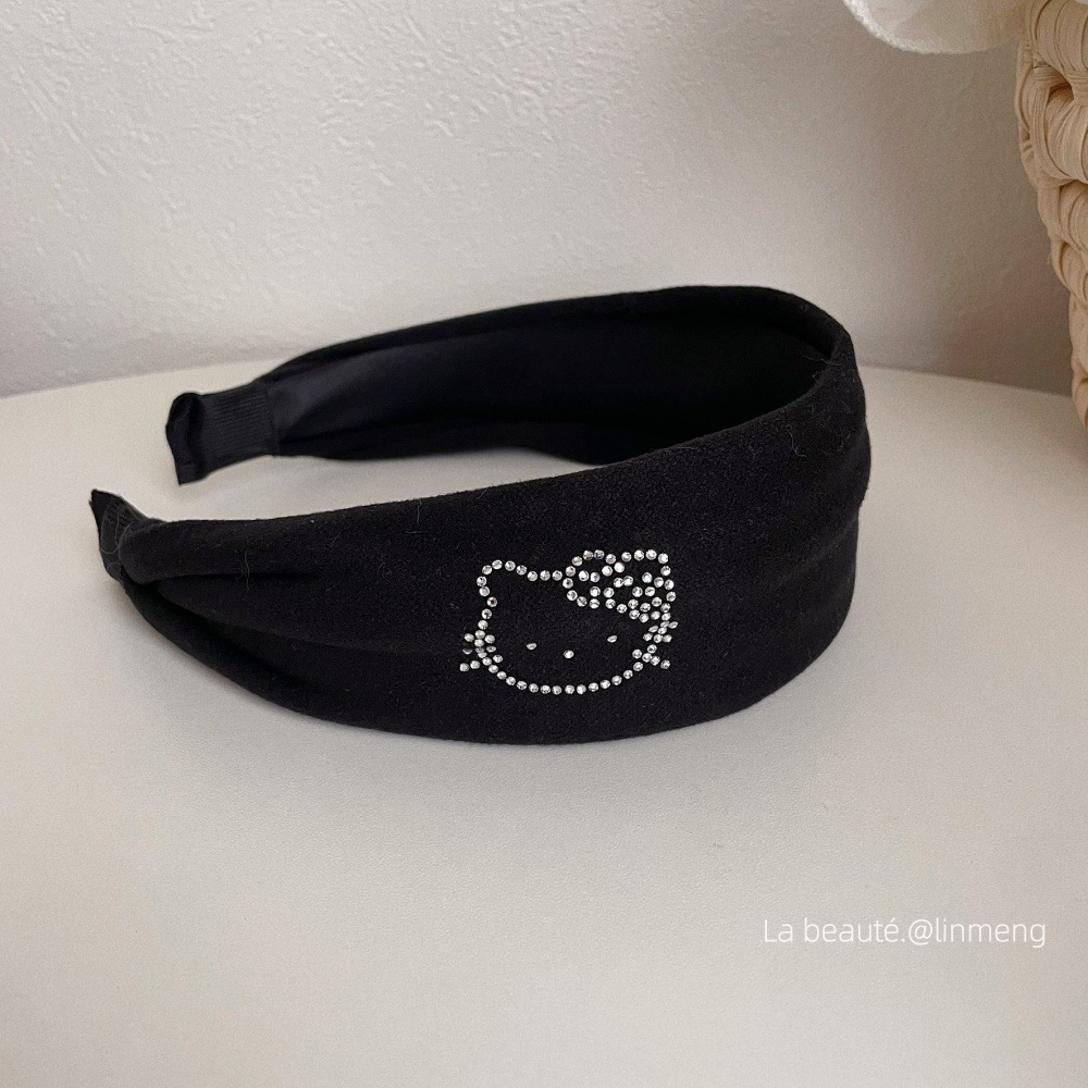 Diadema superior de cráneo alto Diadema de fragancia pequeña negra de alta calidad Diadema de estilo perla coreana arco simple cueva para el cabello accesorios para el cabello femenino