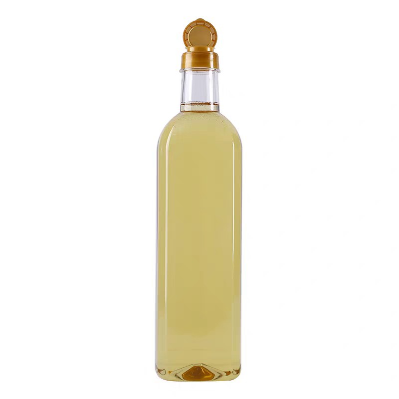 1000ml塑料瓶调味汁瓶酱油醋汁蘸汁瓶方形亚麻籽橄榄油瓶1升分装