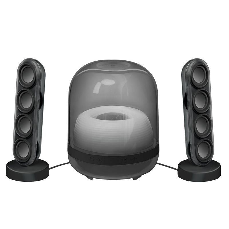 2.1高品質Bluetoothスピーカー 琉璃4 ワイヤレスホームデスクトップオーディオ 音声インテリジェントデジタルスマートボイス|undefined