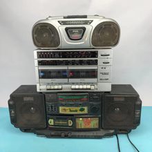 怀旧老物件收藏二手老收音机录音机道具摆设红色文化古董复古装饰