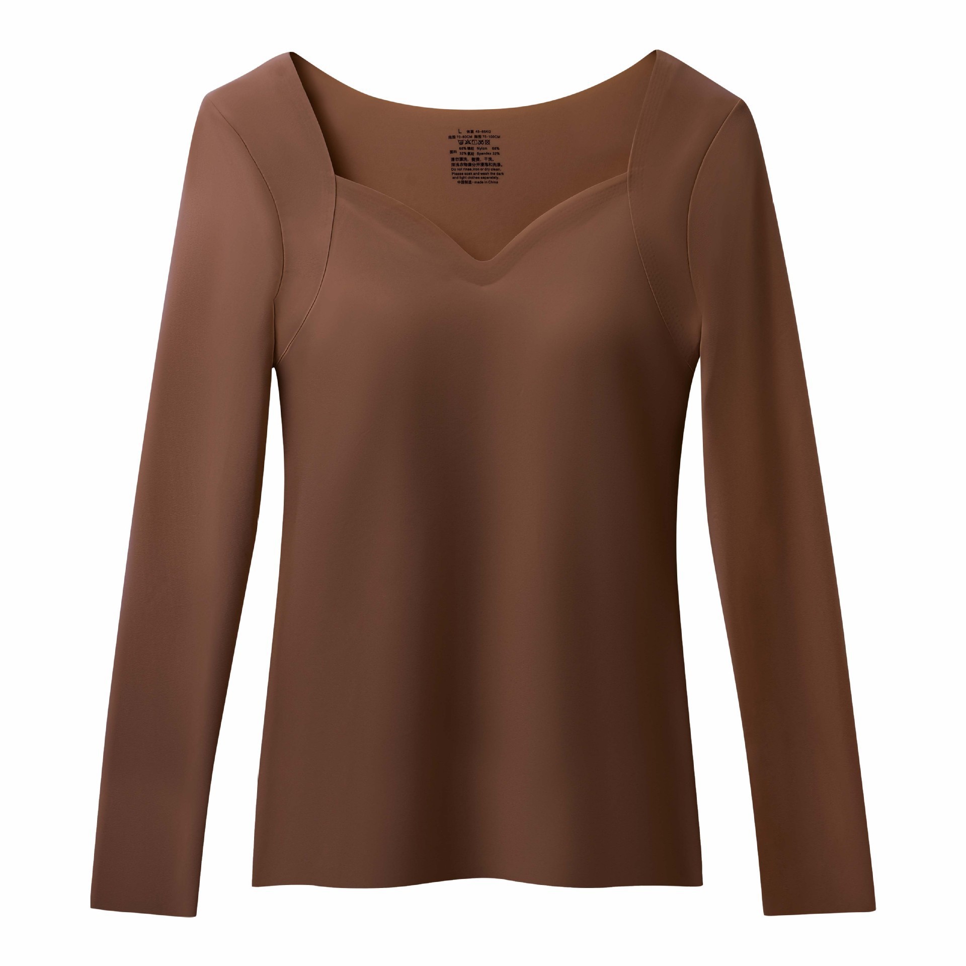 Otoño y invierno calentamiento ropa interior damas con cojín de pecho sin usar sujetador sin marcas de ropa interior cercana con calentamiento corporal calentamiento muscular